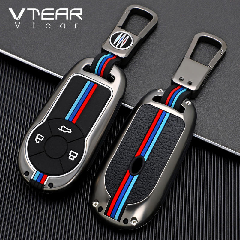 Vtear Car Key Case Cover - Aluminum Alloy Keychain Protection Shell for ORA Good Cat