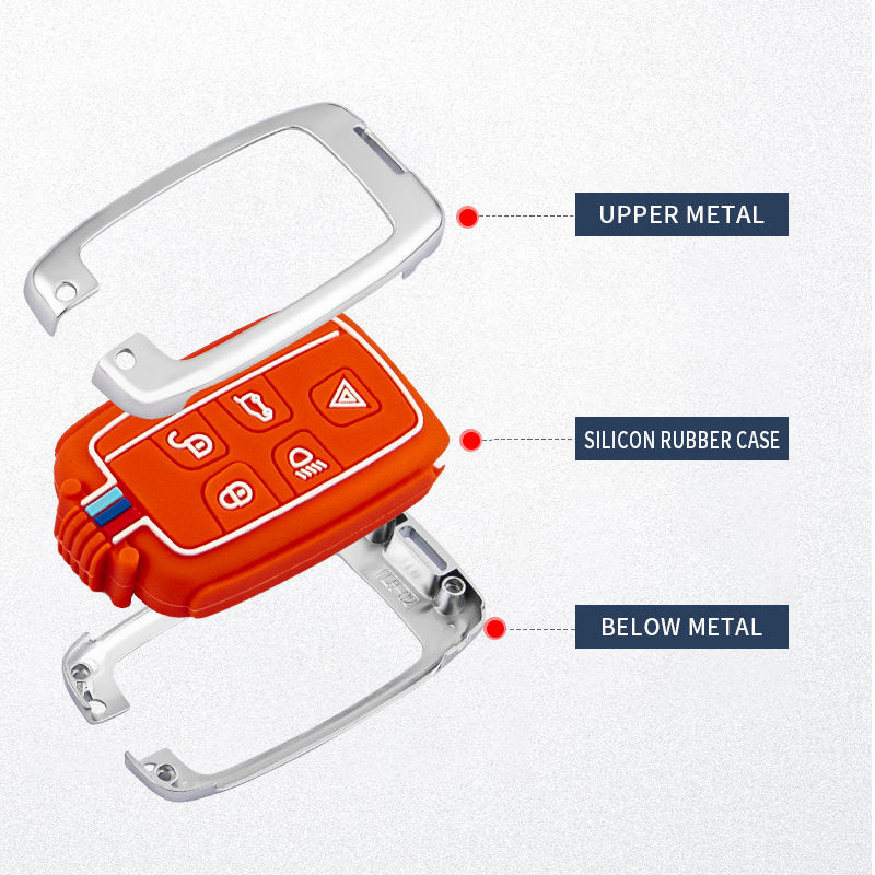 Vtear Car Key Case Cover for Land Rover Discovery / Range Rover - Auto Key Protection Accessories